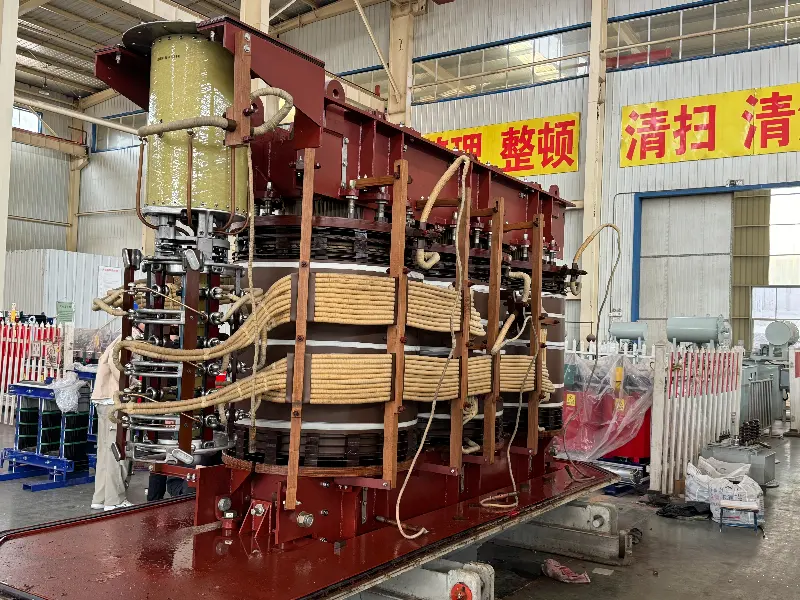 110 kV transformer teardown and repair